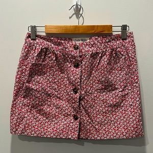 Jack Wills Red Floral Mini Skit